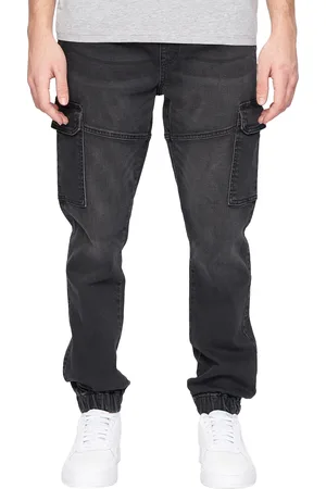 Crosshatch Heren Malimore Gesloten Enkellange Cargo Jeans ( wassen)