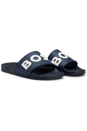 HUGO BOSS Heren Kirk Sliders in Donkerblauw