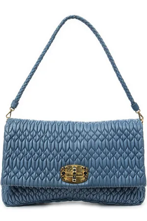 Miu Miu Medium Crystal Chain Flap Clutch Schoudertas