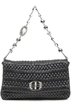 Miu Miu Medium Swarovski Clutch Flap Schoudertas