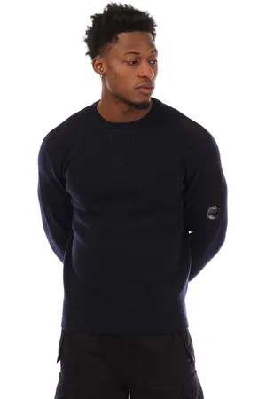 C.P. Company Heren Lamswollen trui in marineblauw