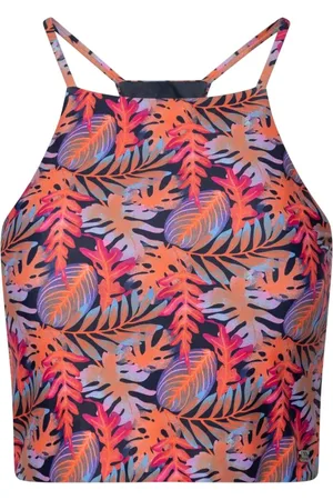 Trespass Dames/Dames Harlow Zwemtop met Luipaardprint (Marine)