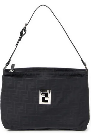 Fendi Front Slip Pocket Hobo Schoudertas