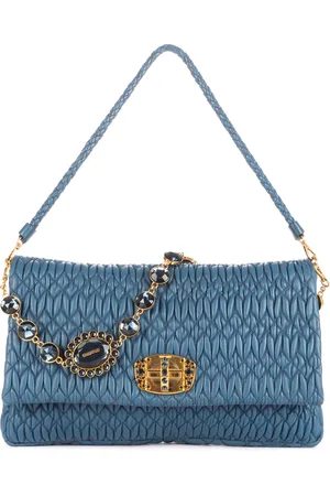 Miu Miu Iconic Crystal Cloqué Koppeling