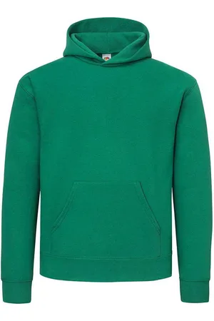 Fruit Of The Loom Katoenen herenhoodie (College Groen)