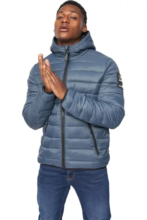 Crosshatch Heren Gattering Jas (Denim )