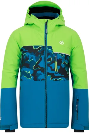 Dare 2B Kinder/Kids Traverse II Camo Ski-jas (Groene flits/visserblauw)
