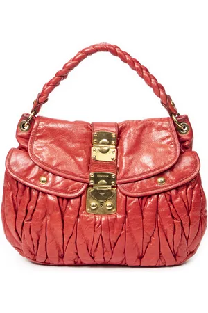 Miu Miu Coffer Double Pocket Hobo Schoudertas
