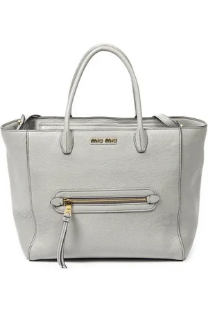 Miu Miu Front Zip Pocket Tote Schoudertas
