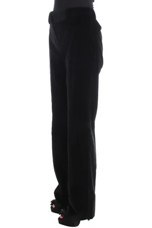 ERMANNO SCERVINO Zwarte Fluwelen Broek