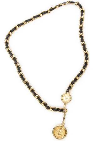CHANEL CC Medallion Interlaced Chain Belt Riem