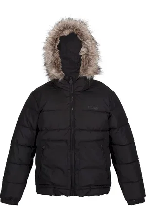 Regatta Parka met imitatiebont voor kinderen