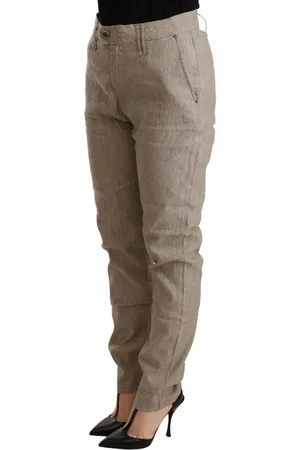 Cycle Linnen Broek Met Rechte Pijpen Voor Dames