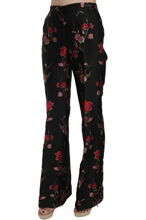 Dolce & Gabbana Bootcut-broek Met Bloemenprint