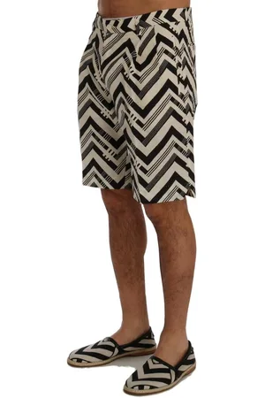Dolce & Gabbana Korte Broek Met Zigzagprint Voor Heren