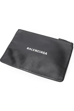 Balenciaga Logo Zip Clutch Handtas