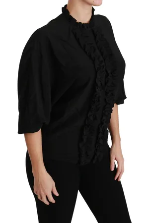 Dolce & Gabbana Dames Zijden Blouse Met Ruches