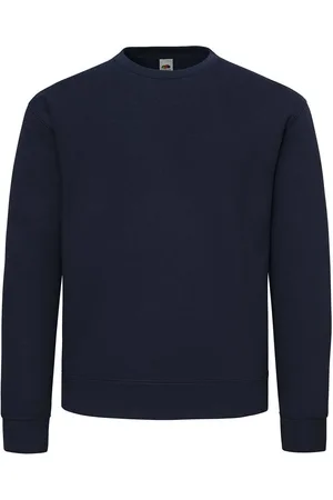 Fruit Of The Loom Superkatoenen uniseks sweater voor volwassenen (Deep Navy)