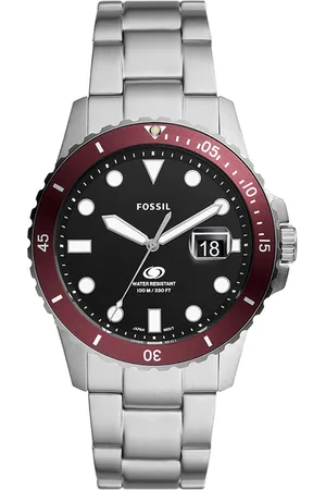 Fossil Blue Heren Horloge Zilverkleurig FS6013