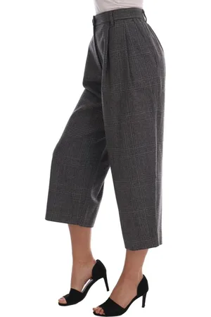 Dolce & Gabbana Geruite Wollen Capribroek