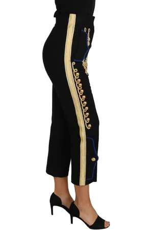 Dolce & Gabbana Gouden Militaire Verfraaide Broek