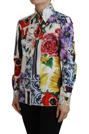 Dolce & Gabbana Damesoverhemd Met Bloemenprint