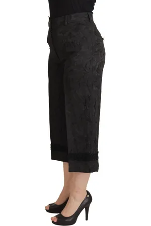 Dolce & Gabbana Prachtige Brokaat Cropped Broek