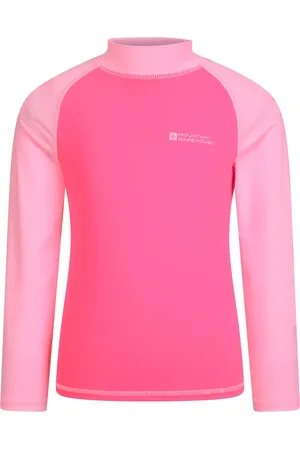 Mountain Warehouse Rash Top met lange mouwen voor kinderen/Kinderen (Bubblegum )