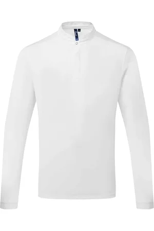 Premier Heren Essential Coolchecker koksshirt met lange mouwen