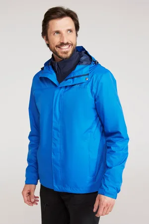 Mountain Warehouse Torrent Waterdichte Jas voor heren (Kobalt)