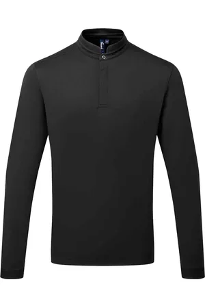 Premier Heren Essential Coolchecker koksshirt met lange mouwen