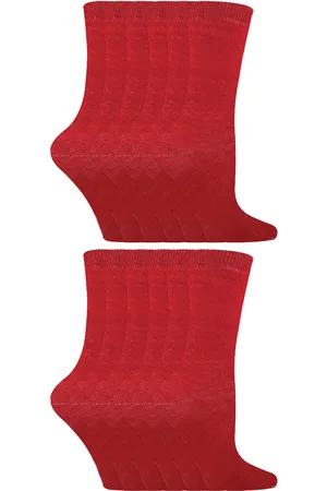 Sock Snob 12 paar katoenen effen kleurrijke casual kindersokken