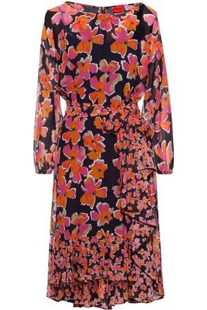 HUGO BOSS Kimiria-1 Jurk voor dames in Multi kleur