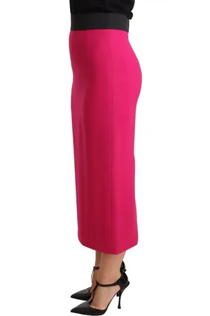 Dolce & Gabbana Stretch Kokerrok Met Hoge Taille