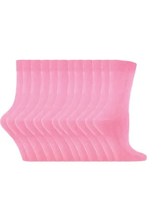 Sock Snob 12 paar kleurrijke effen katoenrijke damessokken