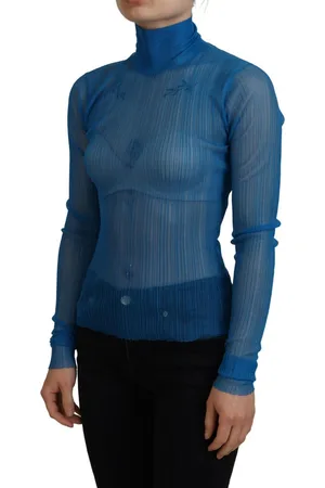 Dolce & Gabbana Mesh Blousetop Met Lange Mouwen