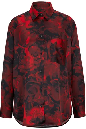 HUGO BOSS Dames Celodina-1 Blouse in rood zwart