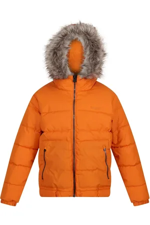 Regatta Parka met imitatiebont voor kinderen (Ahorn)