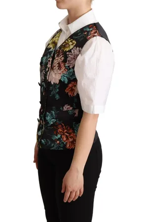 Dolce & Gabbana Mouwloos Gilet Met Bloemenprint