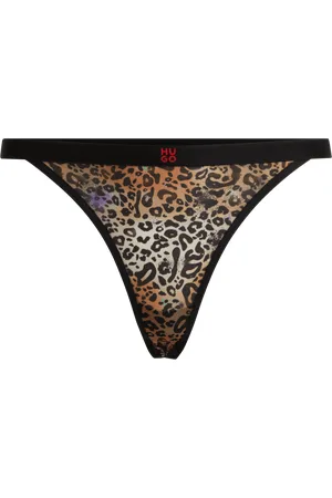 HUGO BOSS Dames Animal-Print String in Multi kleur