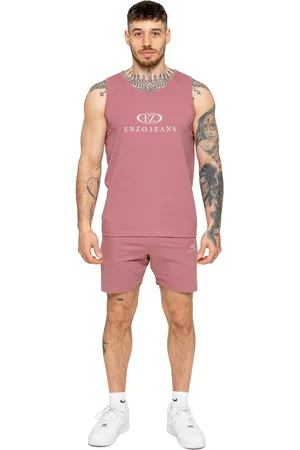 Enzo | Heren gym trainingspak met vest en korte broek