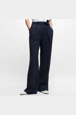 HUGO BOSS Tepiala broek met wijde pijpen voor dames in