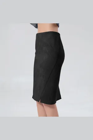 Smart & Joy Suede rechte rok