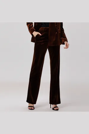 Smart & Joy Rechte fluwelen pantalon