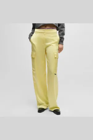 HUGO BOSS Hakila-1 Relaxed-Fit Cargo Broek voor dames in