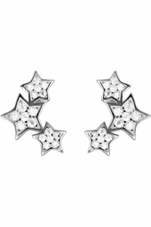 Luxenter Oorbellen, familie van oorbellen in 925 sterling zilver en gerhodineerde briljant zirkonia
