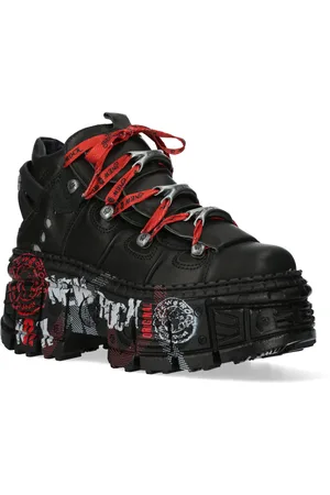 New Rock Punk goth leren laarzen-WALL106-C9