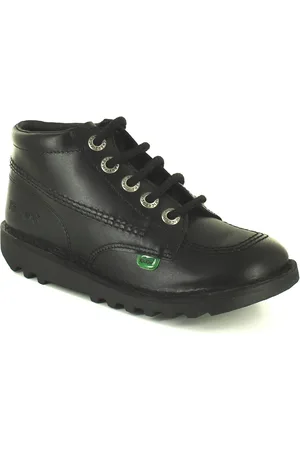 Kickers Hi core y jongens leren kinderlaarzen