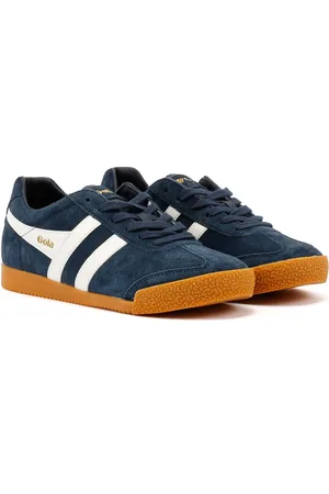 Gola Harrier Suede Dames Sportschoenen Navy/Wit