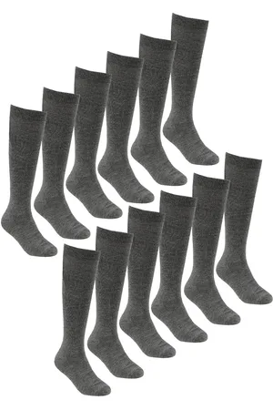 Sock Snob 12 Paar Meisjes Bamboe Kniekousen, Lange Schoolkousen voor Kinderen
